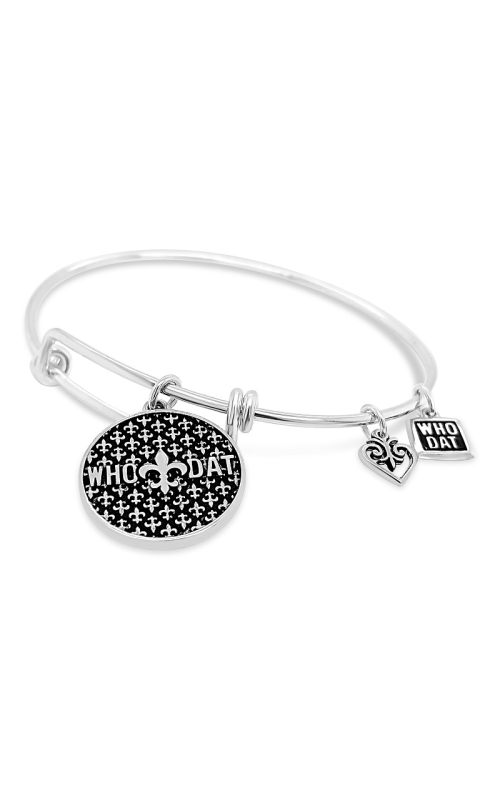 Who Dat Bracelet  WDB6-SIL